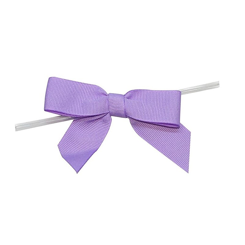 JAM Paper Grosgrain Bows, Light Orchid, 100/pack (52640349277) image 1