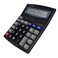 Victor Technology 12-Digit Battery/Solar Powered Basic Calculator, Black (1190)