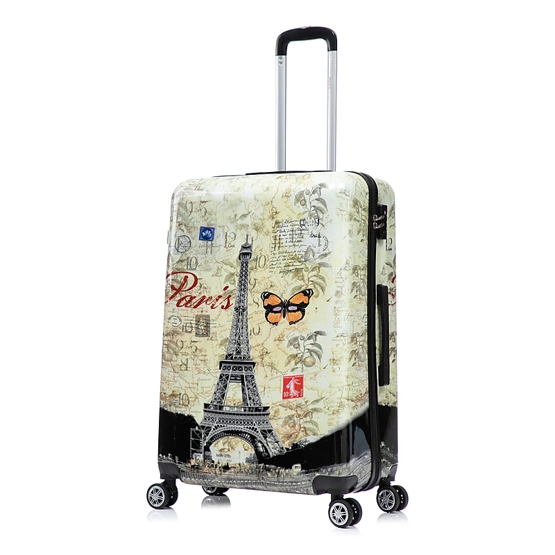 InUSA 28" Hardside Paris Suitcase, 4-Wheeled Spinner, TSA Checkpoint Friendly, Paris (IUAPC00L-PAR) image 1
