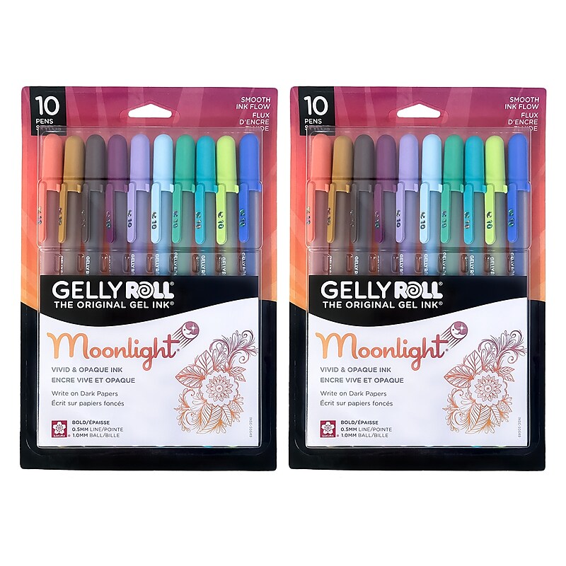 Sakura Moonlight, Liquid Ink, Assorted Ink, 10/Bundle (SAK50649-2) image 1