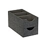 Household Essentials 3-Compartment Drawer Organizers, Graphite Linen, 2/Pack (7574-1)~#|#~1380B7F4-B5FB-4F3B-91C854982DAE39C7_sc7
