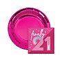 Creative Converting 21st Birthday Plates and Napkins Kit, Hot Pink (DTC9122E2I)~#|#~138140B7-FF51-41F5-880957DB11933961_sc7