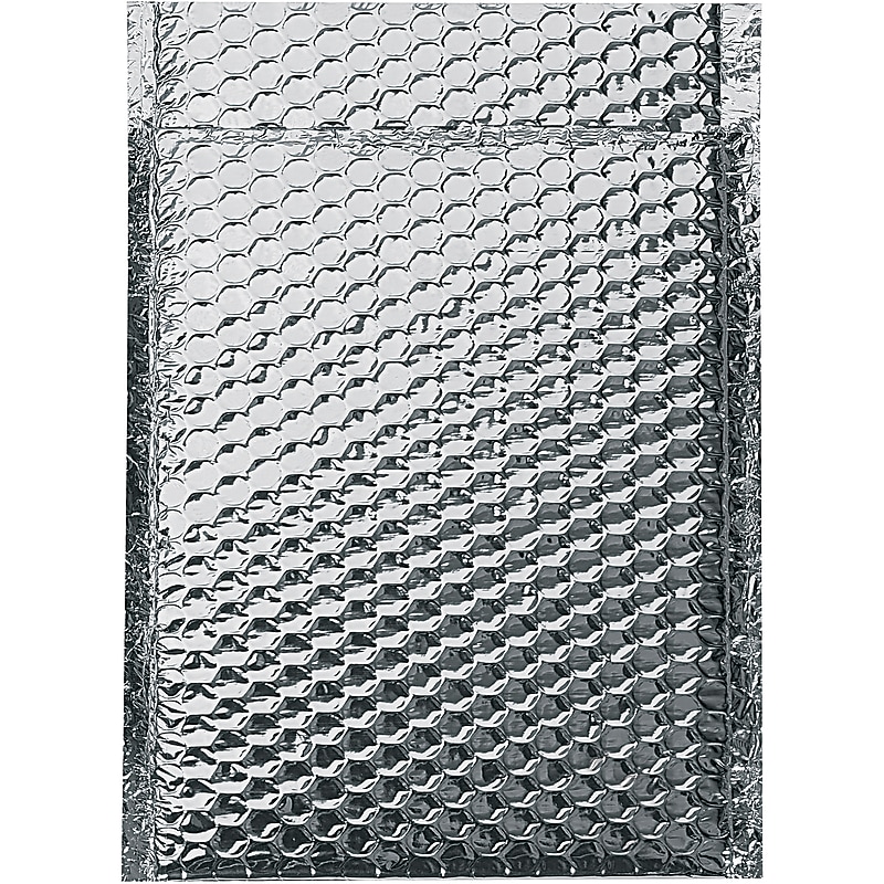 10" x 10.5" Self-Sealing Bubble Mailer, Metallic Silver, 100/Carton (INM1010) image 1