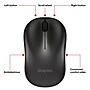 Staples TECH Wireless Ambidextrous Optical USB Mouse, Black (ST62601)~#|#~13849AF5-9E0A-44C8-B7F911B8D0278EFA_sc7