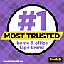 Scotch Gift-Wrap Transparent Tape with Dispenser, 0.75" x 18 yds, 1" Core, 6 Dispensers/Pack (615-SIOC)~#|#~13881313-B615-4C86-AA67F0773AF15FCB_sc7