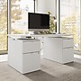 Bush Business Furniture Stratus 60"W Electric Rectangular Adjustable Standing Desk with Drawers, White (SUT009WH)~#|#~1395A12B-5F6C-4179-8160B5031DD2CF35_sc7