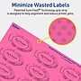 Avery Laser/Inkjet Oval Multipurpose Labels, 1-1/8" x 2-1/4", Bright Pink, 1680/Box (94054)~#|#~13A5758D-328C-48F5-AD4822FA375F22AE_sc7