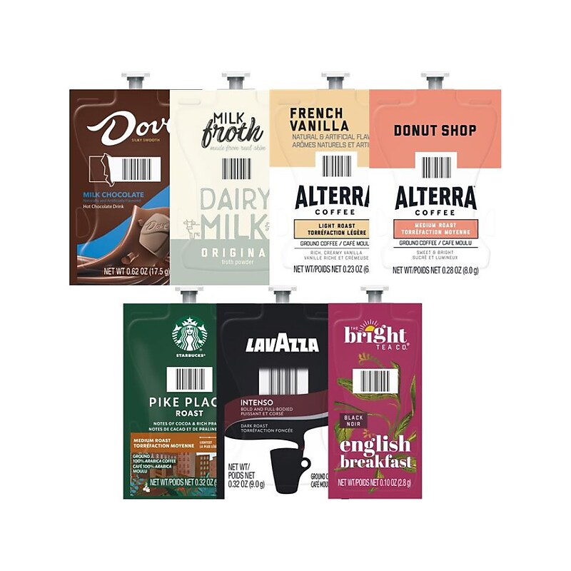 Lavazza Flavia Collection Small Variety Pack Coffee Flavia Freshpacks, 7/Carton (94163610003003) image 1