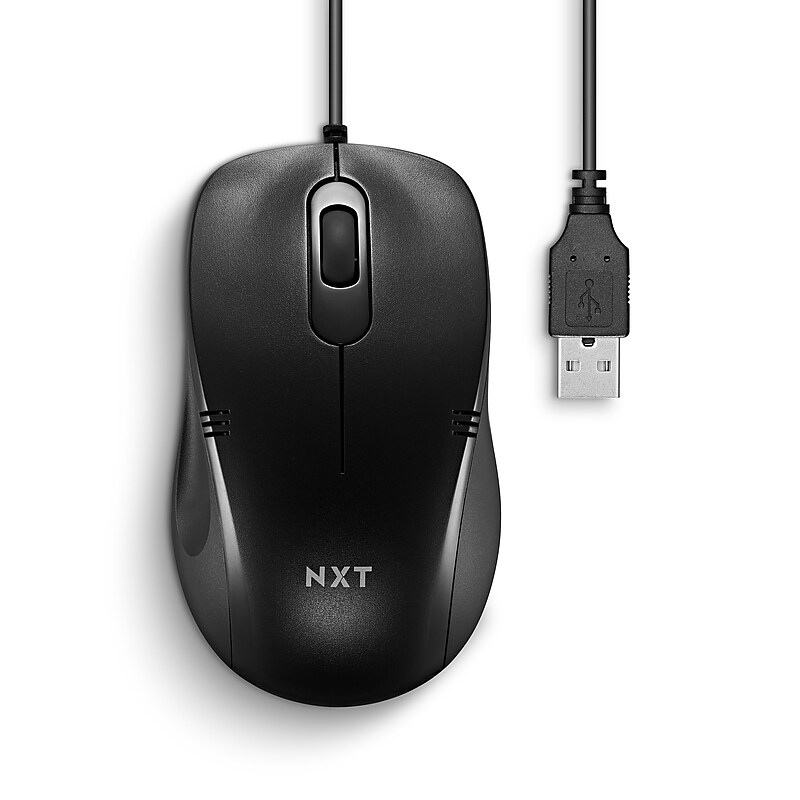 NXT Technologies™ Optical USB Mouse, Black (NX60905) image 1