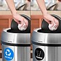 Alpine Dual-Stream Trash/Recycling Station, 34-Gallon, Stainless Steel (ALP470-65L-1-R-T)~#|#~13A9E7D3-DDAD-4A1B-8366A61478067EA0_sc7