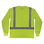Ergodyne GloWear 8284 High Visibility Long Sleeve T-Shirt, ANSI Type R Class 2, Lime, Medium (21873)~#|#~13AA41B7-F88A-4874-BAFEED2E6BB66540_sc7