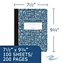 Roaring Spring Paper Products Composition Notebooks, 9.75" x 7.5", 100 Sheets, Blue (77261)~#|#~13B0D331-67B2-4021-B7CB3A76DD9D92C8_sc7