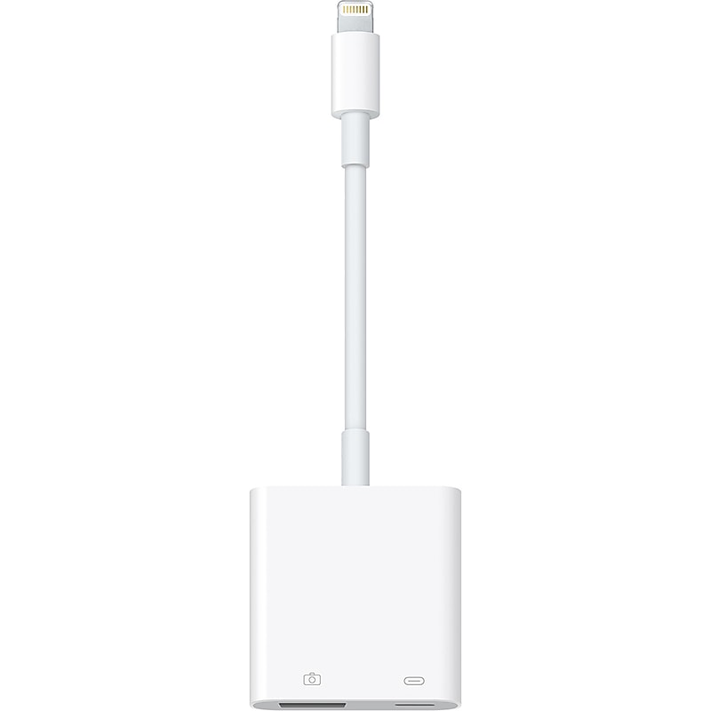 Apple Lightning to USB-A/USB-C Adapter, Male to Female, White (MX5J3AM/A) image 1