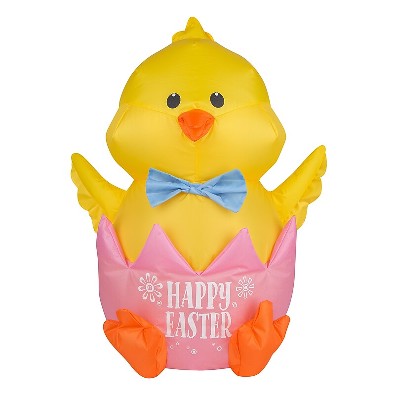 National Tree Company 20" Inflatable Happy Easter Chick (GE9-440749-1) image 1