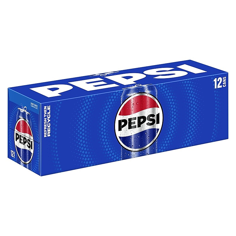 Pepsi Soda, 12 oz., 24 Cans/Carton (83774) image 1