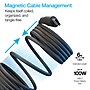 Naztech REcoil Magnetic USB-C to USB-C Braided Cable, 6 ft., Black (16048)~#|#~13C0A52C-B851-4CD0-A5176116B5A98736_sc7