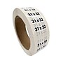 Nahanco 31 x 32 Plastic Size Marker, Clear/Black/White, 250/Roll (DSM-255)~#|#~13C1A428-86EC-4A76-A3622A4CD7D4DD2C_sc7