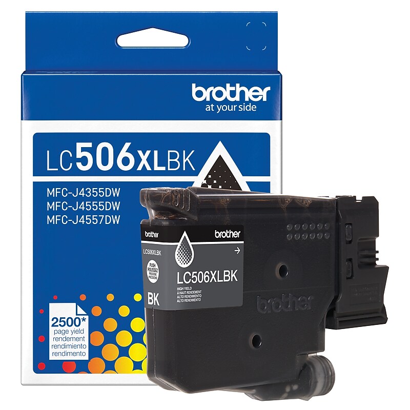 Brother LC506XL Black High Yield Ink Cartridge (LC506XLBKS) image 1