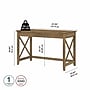 Bush Furniture Key West 48"W Writing Desk, Reclaimed Pine (KWD148RCP-03)~#|#~13C6723E-D294-430F-81F9907477D30FC3_sc7
