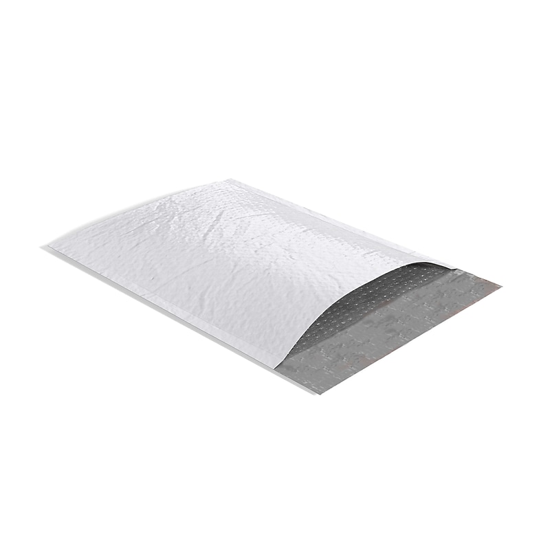 Staples 9.25 x 11 Self-Sealing Bubble Mailer, #2, White, 100/Carton (ST56626) image 1