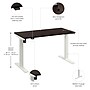Bush Business Furniture Move 40 Series 48"W Electric Adjustable Standing Desk, Black Walnut (M4S4824BWWK)~#|#~13C84FDE-227E-4EF6-8C2D0E275204F7ED_sc7