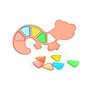 MINILAND Feel to Learn: Translucent Colorful Lizard, Multicolored (MLE97343)~#|#~13CA00B0-9AF2-4662-841BA6AC3806B08B_sc7