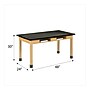 Diversified Woodcrafts School Classroom Rectangular Science Lab Table, 48" x 24", Oak (C7106K30N)~#|#~13CAE6A0-94C3-4602-9B039DE1673D1A11_sc7