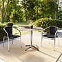Flash Furniture Lila Indoor-Outdoor Table Set with 2 Chairs, 31.5" x 31.5", Aluminum/Black (TLH32SQ020BKCH2)~#|#~13CDF8F7-F63F-4EE6-90305C35F2C42173_sc7