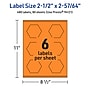 Avery Decorative Edge Multipurpose Labels, 2-1/2" x 2-57/64", Bright Orange, 480/Box (94121)~#|#~13CE5D38-2EF6-429D-83AE38E3953CEE65_sc7