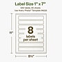 Avery Hemp Rectangle Laser/Inkjet Multipurpose Labels, 1" x 7", Off-White (640/Box)~#|#~13D3D38A-A140-4333-B99E89767DD5E0A3_sc7