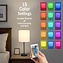 Simple Designs 19.5" LED Table Lamp, Black/White Shade (LT2024-BAW-CCLB)~#|#~13E08C04-510F-4F76-A79606141D8793DD_sc7