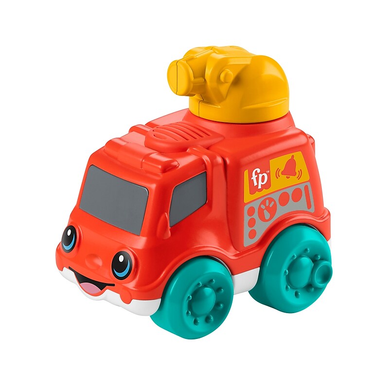 Fisher-Price Chime & Ride Fire Truck Push-Along Toy, 4/Pack (HRP29) image 1