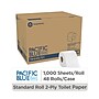 Pacific Blue Basic High Capacity Toilet Paper, 2-Ply, White, 1000 Sheets/Roll, 48 Rolls/Carton (19448/01)~#|#~13E3776F-70E9-4F33-9125F06CF14A3A2C_sc7