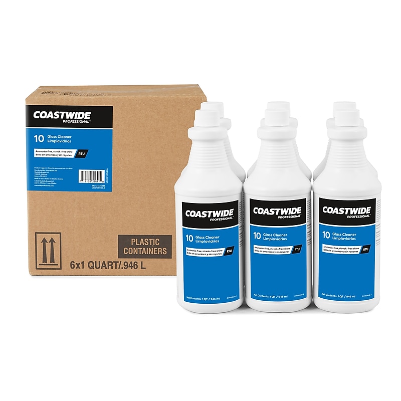 Coastwide Professional Glass Cleaner, 0.95L, 6/Carton (CW111032-A) image 1