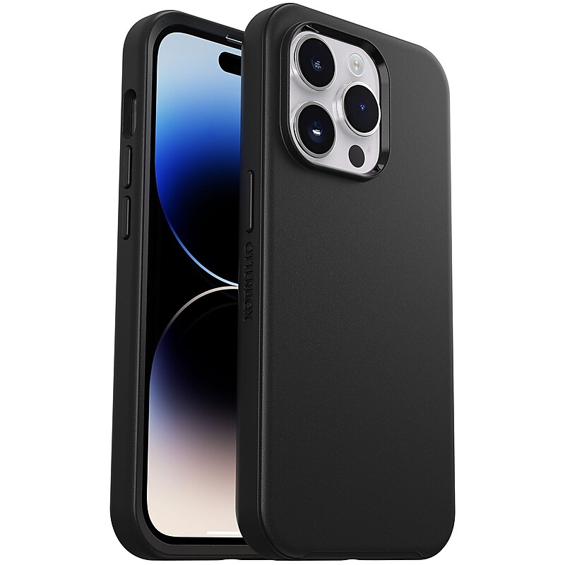 OtterBox Symmetry Series Black Slim Case for iPhone 14 Pro (77-88500) image 1