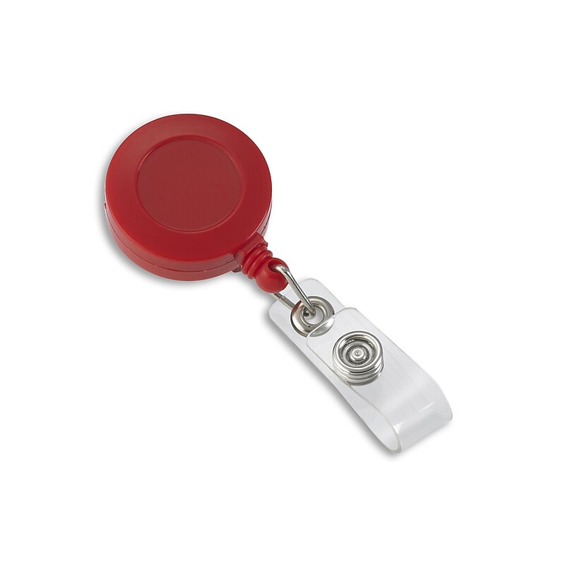 IDville Pocket Slide ID Badge Holder, Red, 25/Pack (1342811RD31) image 1