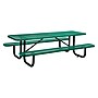 Global Industrial 8' Rectangular Picnic Table, Expanded Metal, Green (277153GN)~#|#~13F4A3C5-6AB3-45AE-8D4B5AFA9BF31679_sc7