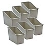 Teacher Created Resources Plastic Book Bin, 5.50" x 11.38" x 7.50", Gray, 6/Bundle (TCR20976-6)~#|#~13F949EE-9577-4868-B46EA078394A6BE1_sc7