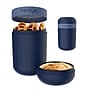 bentgo Snack Container, 2-Compartment, Navy, 20 oz. (BGSNKCP-N)~#|#~13FDD131-347F-4795-954123E0EB48E6E2_sc7