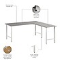 Bush Business Furniture Hustle 72W x 30D L Shaped Computer Desk with Metal Legs, Platinum Gray (HUS001PG)~#|#~13FFA891-F232-4B69-A7CCB5A6BD14710F_sc7