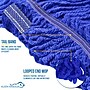 BISON LIFE Kleen Handler Blend Heavy Duty String Mop Head, Dark Blue, 24/Pack (BPHD-LEM-BD-DBL-24-1-24A)~#|#~140248F6-2853-4386-86418B4E9AB114A4_sc7