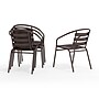 Flash Furniture Lila Metal Restaurant Stack Chairs, Bronze, 4/Pack (4TLH017CBZ)~#|#~140555BD-5448-454E-8546A4CAA69D0176_sc7