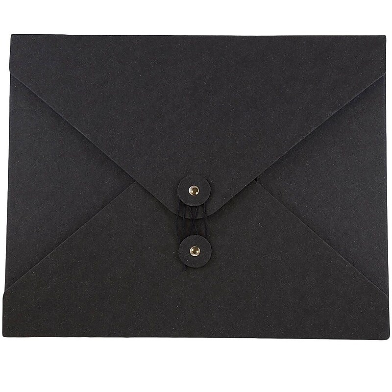 JAM Paper Portfolio Case with Drawstring Closure, Black (2011 202) image 1