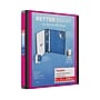 Staples Heavy Duty 1" 3-Ring Better Binder, D-Ring, Pink (ST55843-CC)~#|#~14087759-13B5-46FC-84800DE7B0D633F4_sc7