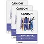 Canson Graduate 5.5" x 8.5" Mixed Media Pad, 20 Sheets/Book, 3/Bundle (MCX525008007-3)~#|#~1409D49E-24DA-4F6F-82CDA65E5F1852B7_sc7