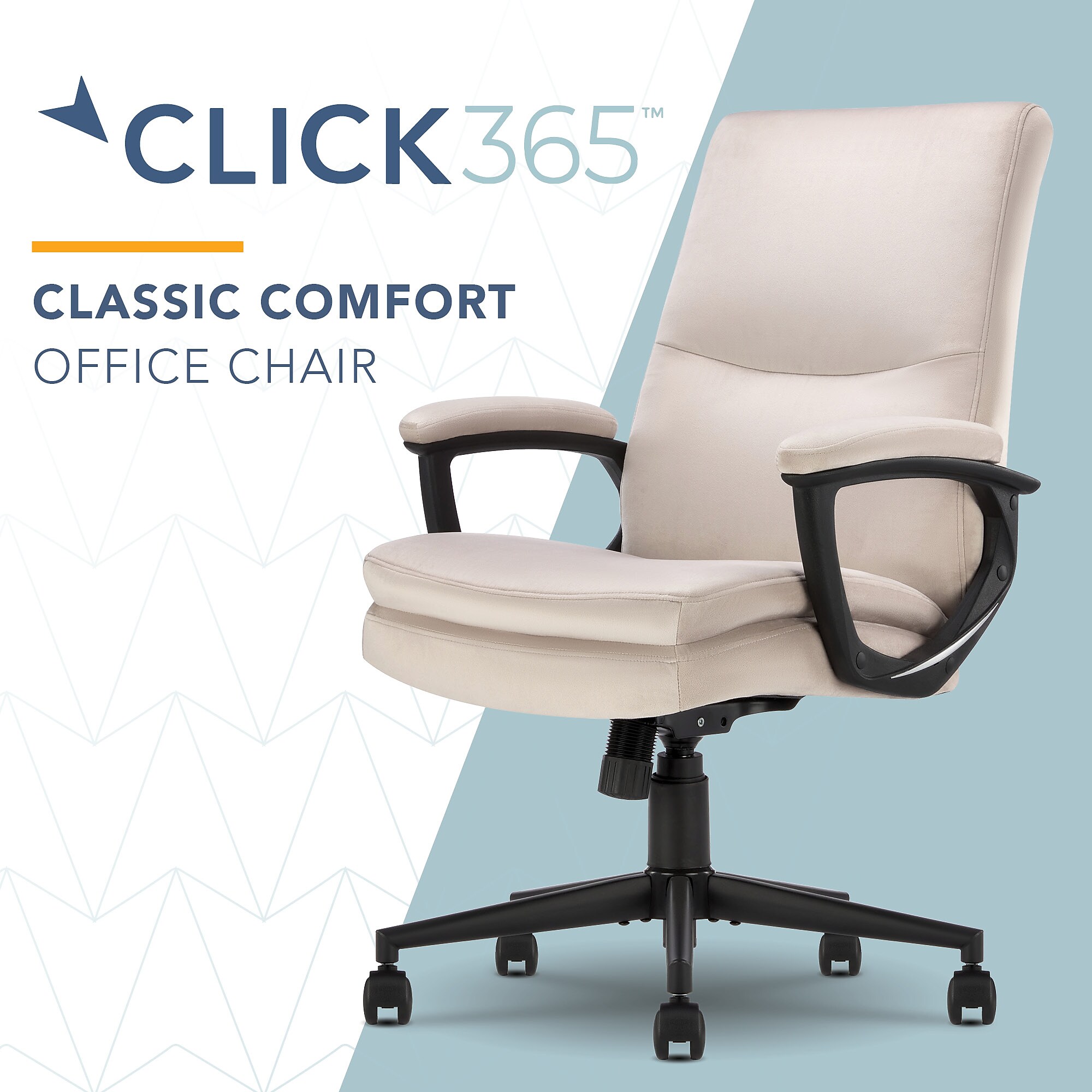 Click365 Ergonomic Velvet Swivel Executive Chair, Taupe (CCHR10024D) Sansujyuku sansujyuku.com