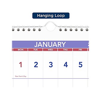 2024 AT-A-GLANCE 24" x 12" Three-Month Wall Calendar (PM14-28-24)