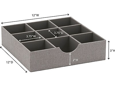 Household Essentials 9-Compartment Drawer Organizer - Thumbnail 4