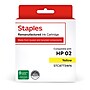 Staples Remanufactured Yellow High Yield Ink Cartridge Replacement for HP 02 (TRC8773WN/STC8773WN)~#|#~141E45AA-7D7B-4106-8888C057FD071AEA_sc7