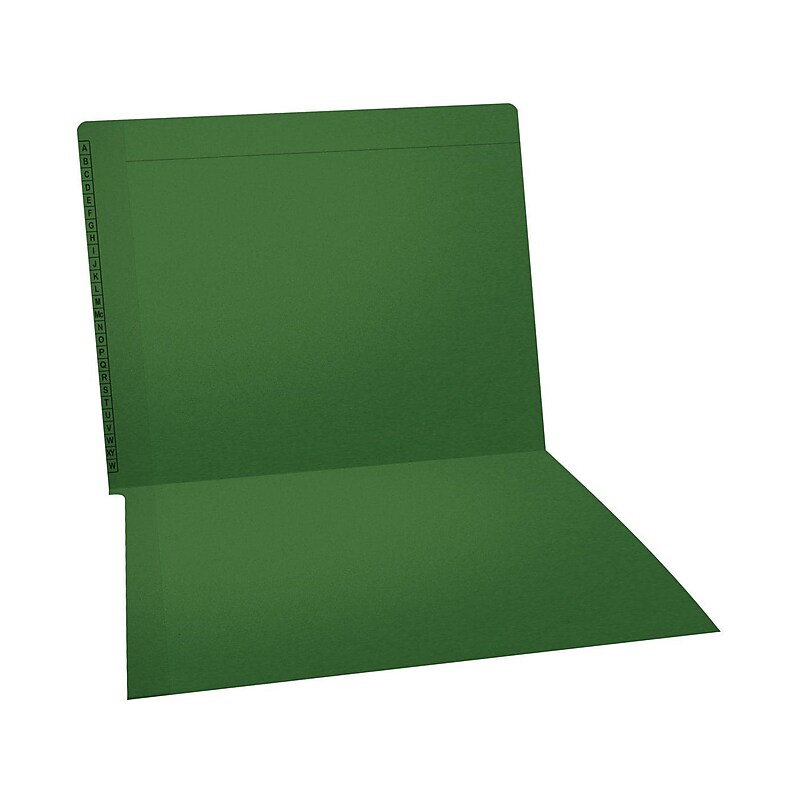 Medical Arts Press Kardex Match Reinforced End Tab File Folder, Straight Cut, Letter-Size, Green, 100/Box (F1170-GRN) image 1